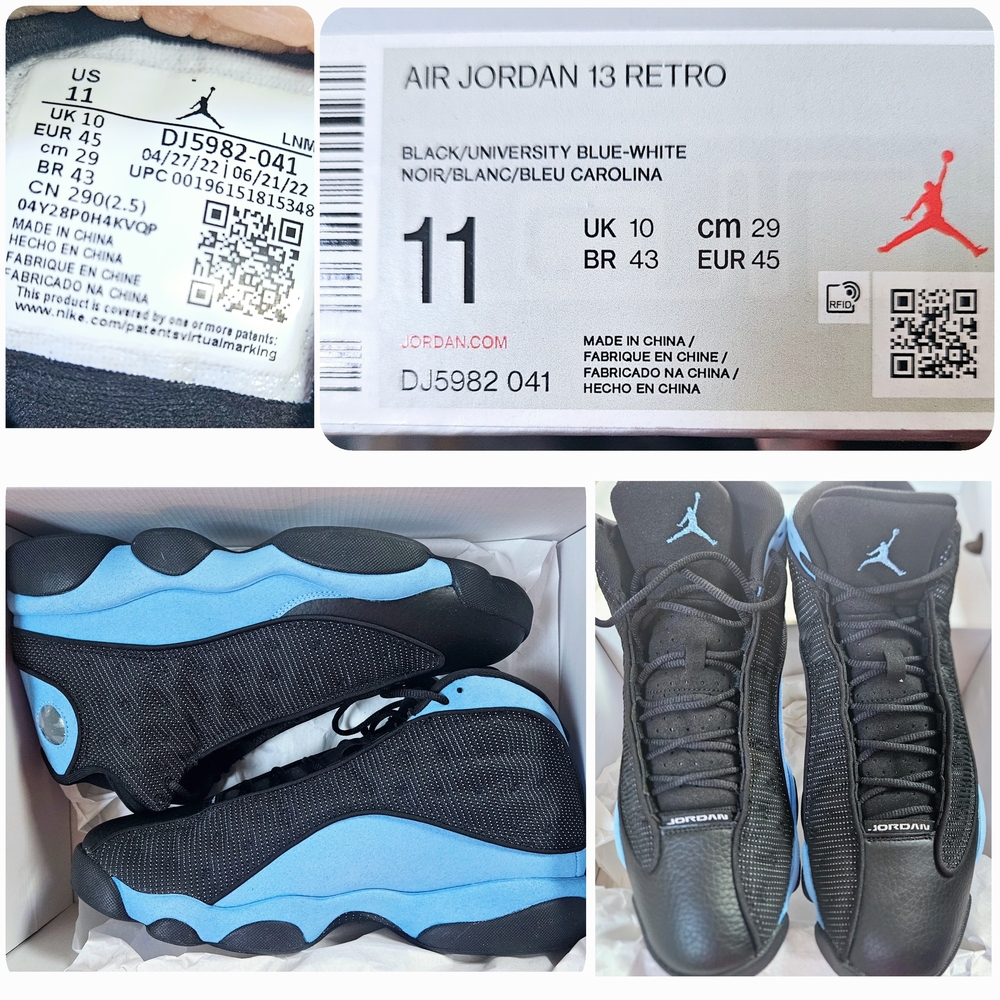 Air Jordan 13 Retro University Blue Men's Shoes